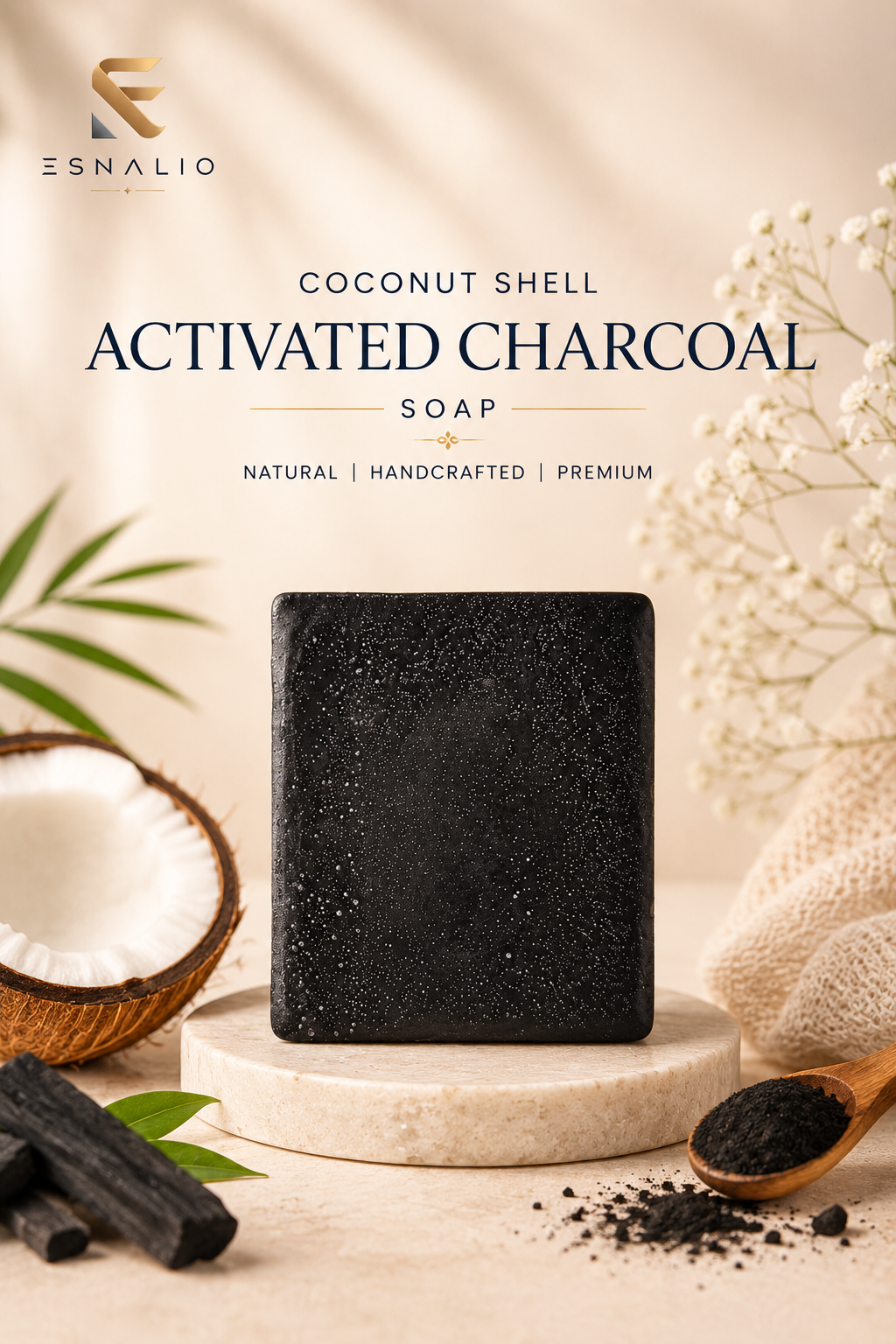 Coconut Shell Activated Charcoal Soap